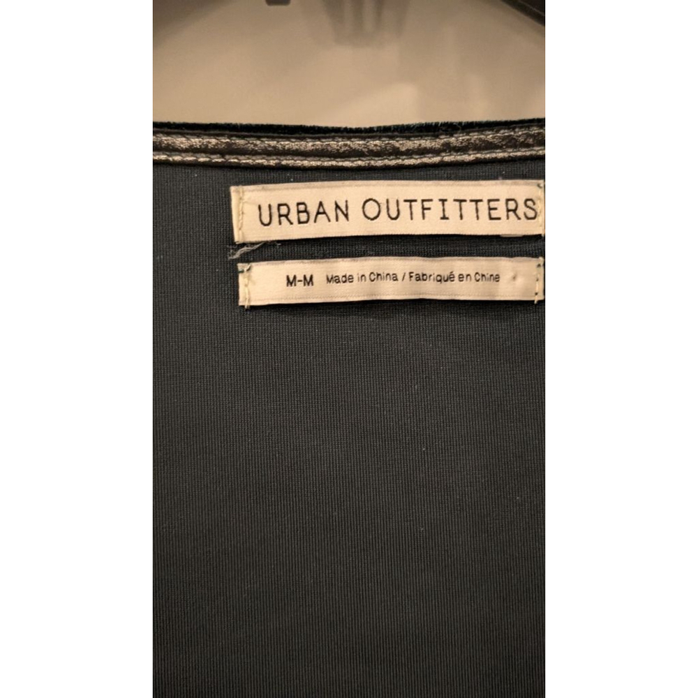 Women's Urban Outfitters Teal Velvet Ruched V-Neck Blouse M - Picture 3 of 6